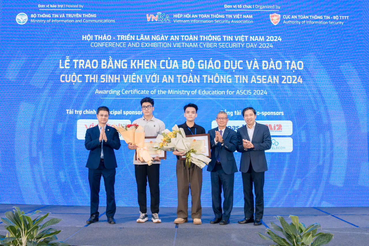 Kết quả Cuộc thi sinh viên với An toàn thông tin Asean 2024